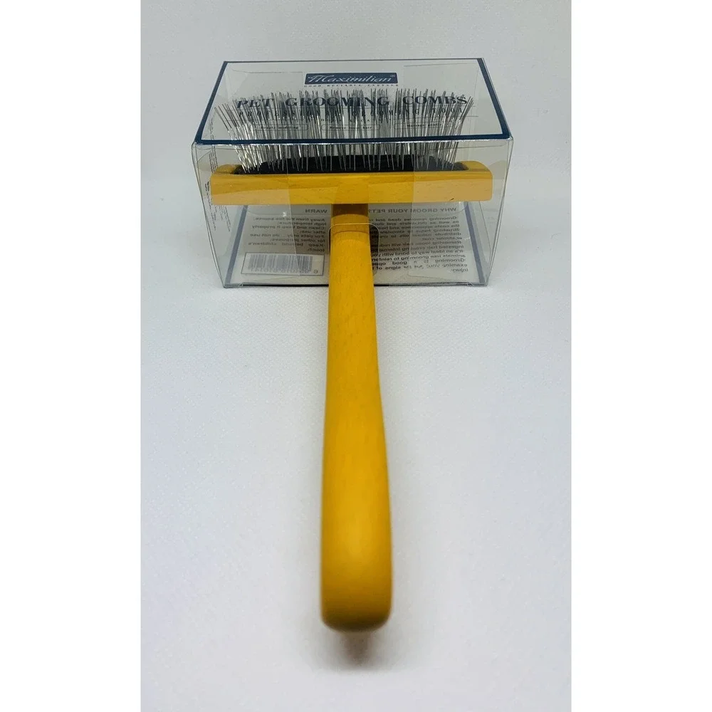Brush for Dog, Slicker for Grooming, Groomgrip Coating, Yellow , Large NEW!!!